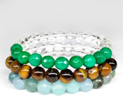 Daivya Wellness Stone, Crystal Beads, Quartz Bracelet Set(Pack of 3)