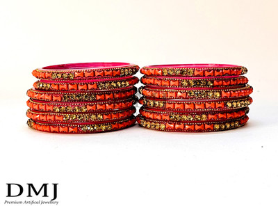 DMJ Glass Bangle Set(Pack of 10)