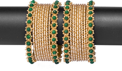 Mamon Creations Alloy Gold-plated Bangle Set(Pack of 20)