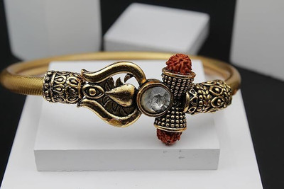 healthnode Alloy Gold-plated Kada