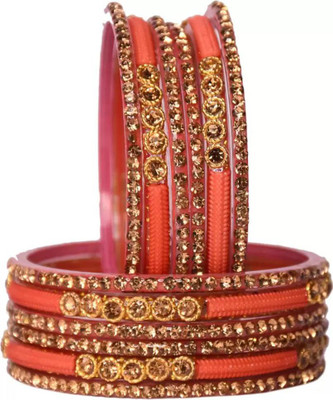 DONERIA Glass Bangle Set(Pack of 12)