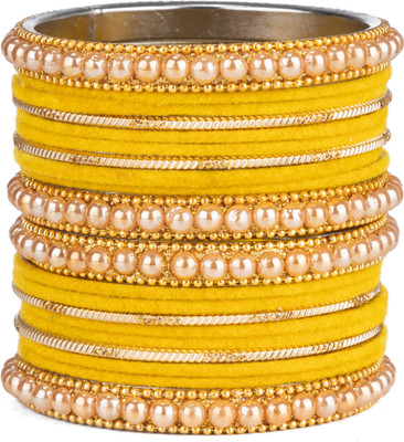 Mamon Creations Alloy Gold-plated Bangle Set(Pack of 20)