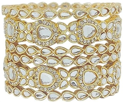 whatowear Alloy Diamond Gold-plated Kada