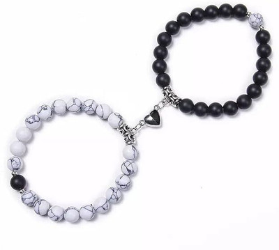 Malas Collection Crystal, Alloy, Stainless Steel Bracelet Set(Pack of 2)