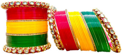 ARFA CREATION Shell Bangle Set(Pack of 10)