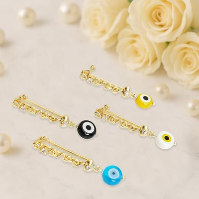 Bawree Metal Crystal Gold-plated Bracelet(Pack of 4)