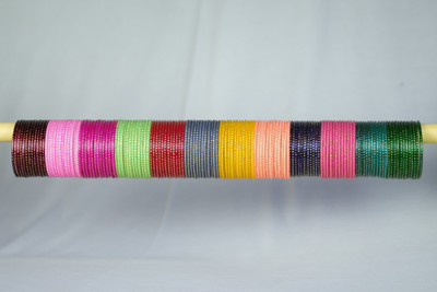 WEAR YOUR SHAINE Glass Bangle Set(Pack of 144)