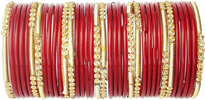 LYBASHINE Glass Cubic Zirconia Gold-plated Bangle Set