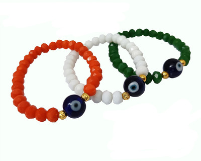 JFL - Jewellery for Less Glass Bracelet Set(Pack of 3)