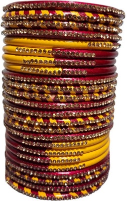 Madhawi Collections Lac Bangle Set(Pack of 24)