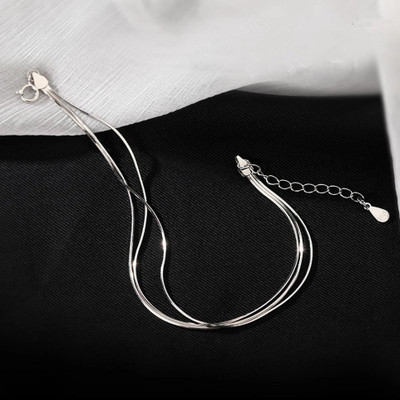 MYKI Stainless Steel Silver Coated Bracelet