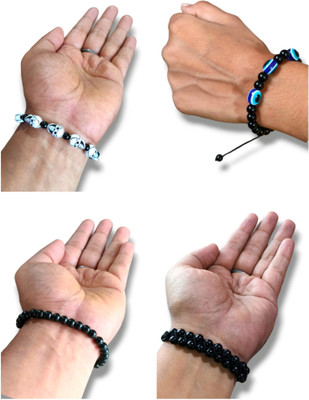 Vanishree World Crystal Agate Bracelet(Pack of 4)