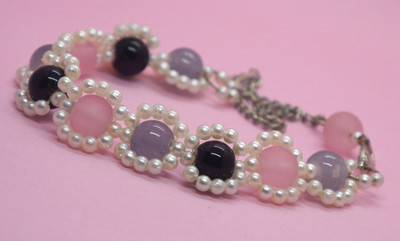 Bossy Crafter Glass Bracelet