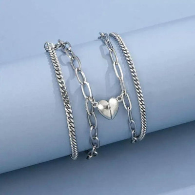 Syfer Dori, Stainless Steel Silver Bracelet Set