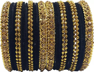 Terraband Alloy Crystal Bangle Set(Pack of 24)