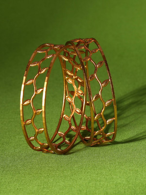 ANOUK Brass Gold-plated Bangle Set(Pack of 2)