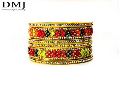 DMJ Plastic Bangle Set(Pack of 6)