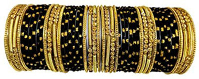SAWARIYA Glass Beads Bangle Set(Pack of 48)