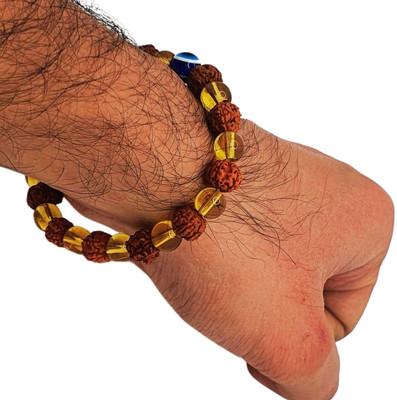 BHAKTI BRITE MELA Stone, Rudraksha Charm Bracelet
