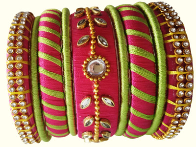 Nidhi's - World of Creation Dori Bangle Set(Pack of 9)