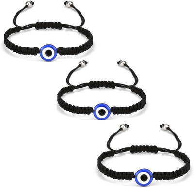 MASHBA Evil Eye Quartz Charm Bracelet(Pack of 3)