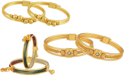 AkinosKIDS Alloy Beads Gold-plated Bangle Set(Pack of 6)