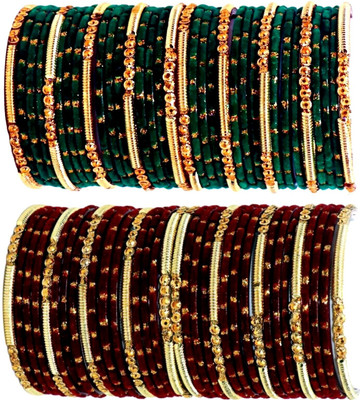 Suhagan Glass Bangle Set(Pack of 68)