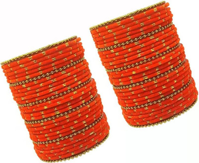 RADHA MOHAN EMPIRE Metal, Fabric, Glass Bangle Set(Pack of 60)