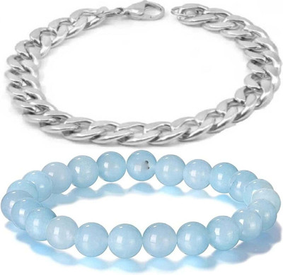 IKONKARR Crystal, Stainless Steel Bracelet(Pack of 2)