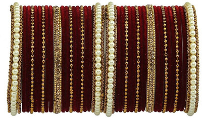 LYBASHINE Metal Cubic Zirconia Gold-plated Bangle Set(Pack of 2)