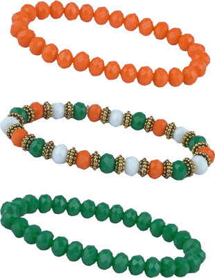 JFL - Jewellery for Less Crystal Beads Bracelet Set(Pack of 3)