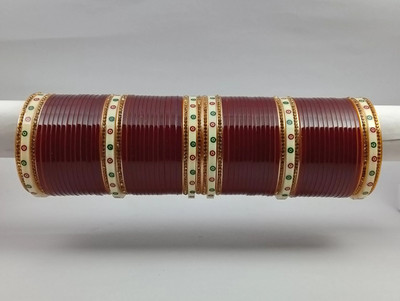 Varsha Plastic Cubic Zirconia Bangle Set(Pack of 10)