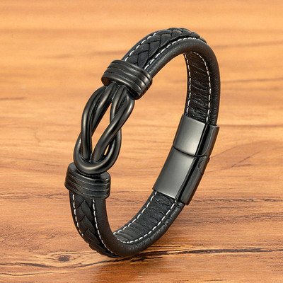 PIXFLIK Alloy, Leather Bracelet