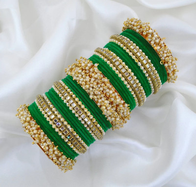 RENOY Metal Bangle Set(Pack of 2)