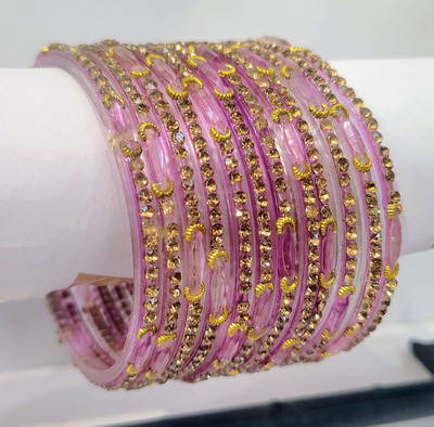 ABC Glass Zircon Bangle(Pack of 10)