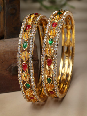Sukkhi Alloy Gold-plated Bangle Set(Pack of 2)