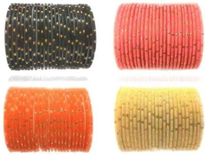 RADHA MOHAN EMPIRE Fabric, Glass Bangle Set(Pack of 96)