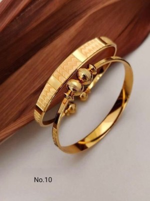 shreehari om Brass Gold-plated Bangle Set(Pack of 2)