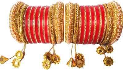 SHOPNADE Plastic, Alloy Zircon Bangle Set(Pack of 30)