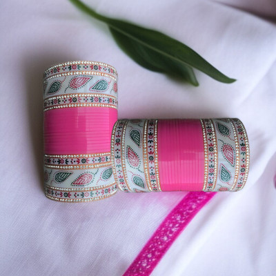 ZYNGL Plastic Zircon Enamel Chudas(Pack of 58)