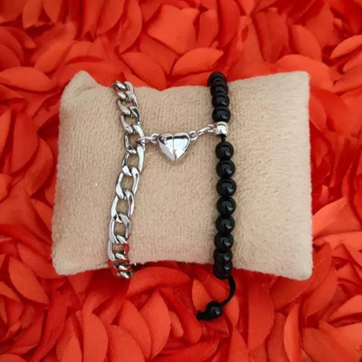 Faizam Collection Stainless Steel Silver Bracelet