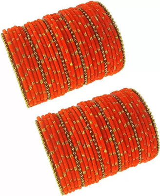 RADHA MOHAN EMPIRE Metal, Fabric, Glass Bangle Set(Pack of 60)