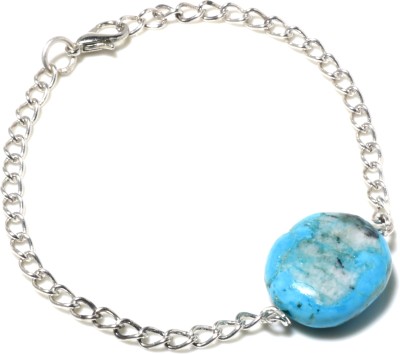 Silver Aura Creations Sterling Silver Turquoise Silver Bracelet