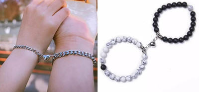 P R Production Brass Charm Bracelet(Pack of 2)