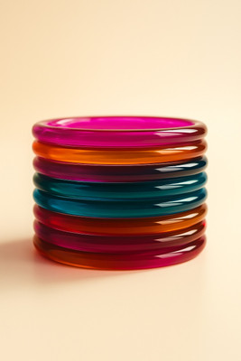 Royal Decoret Glass Bangle Set(Pack of 8)