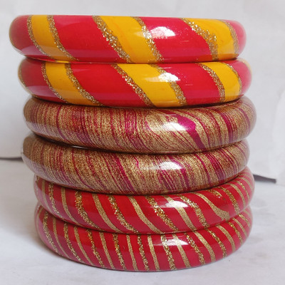 Lahti wala lac Lac Bangle Set(Pack of 6)
