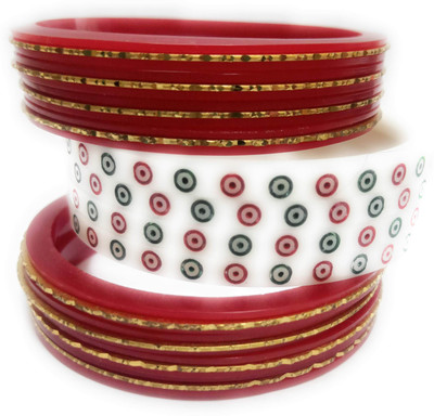 KB Corner Plastic Bangle Set(Pack of 12)