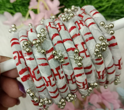 Jewel Wala Fabric Bangle Set(Pack of 10)
