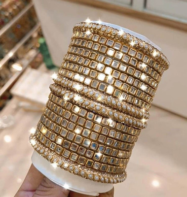 ishika Plastic Gold-plated Bangle Set(Pack of 16)