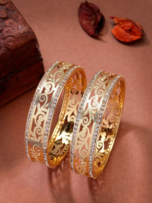 ANOUK Alloy Gold-plated Bangle Set(Pack of 2)